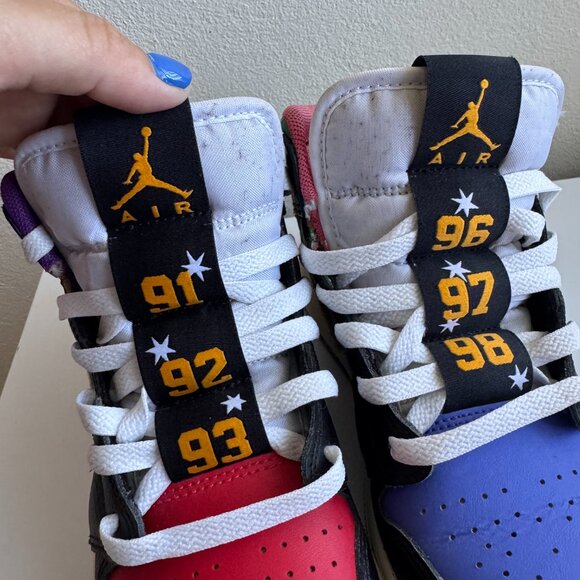 Nike Air Jordan 1 Mid GS “What The / Championships” | Size 5Y | Authentic - Picture 3 of 9